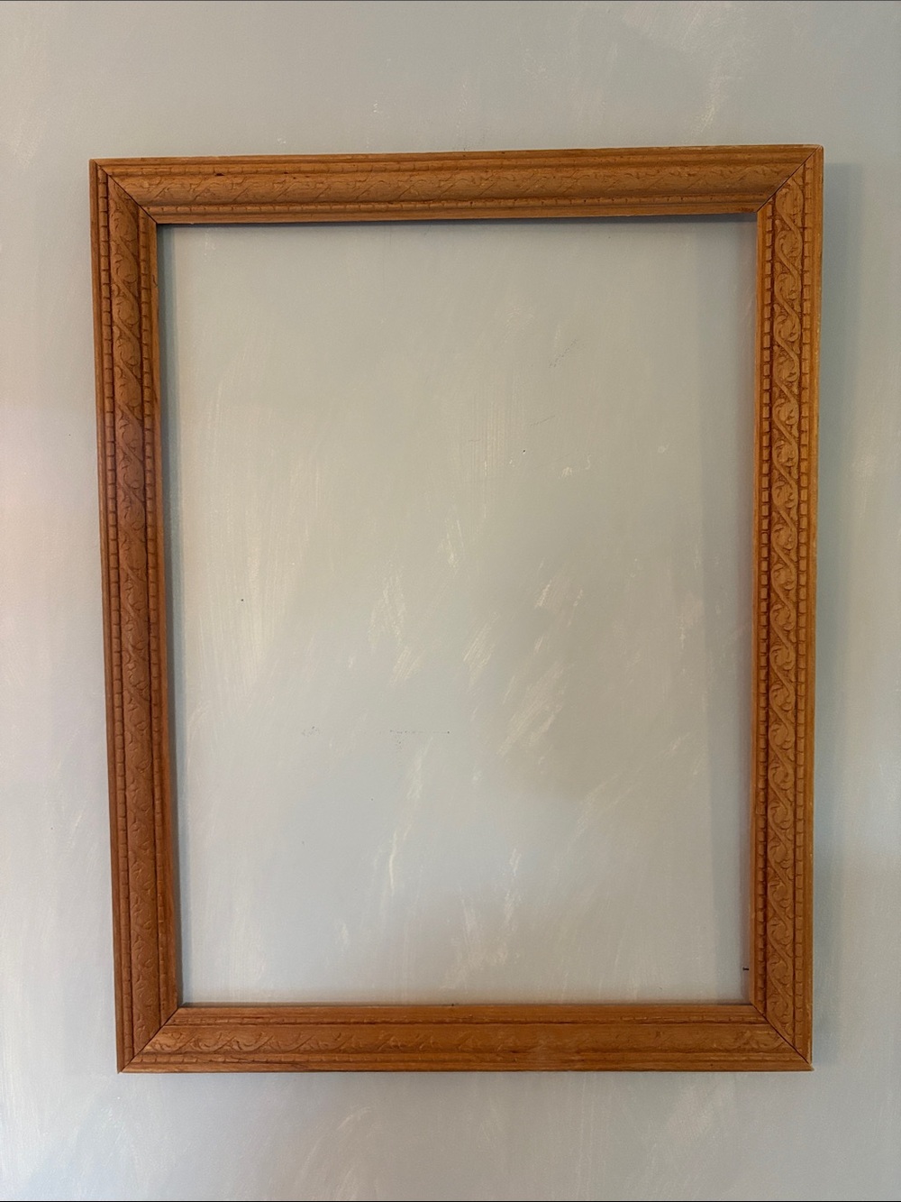 Ornate Wood Picture Frame - Natural Brown fits 18 x 24”